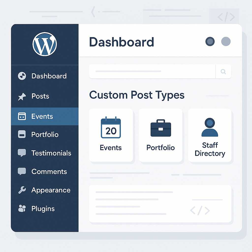 Streamlining Content Workflows with WordPress Custom Post Types