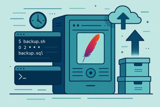 Automating Website Backups on Apache Servers Using Command-Line Tools