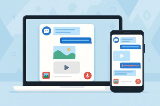 Designing a Multimodal Chatbot User Experience with Material Design and Angular