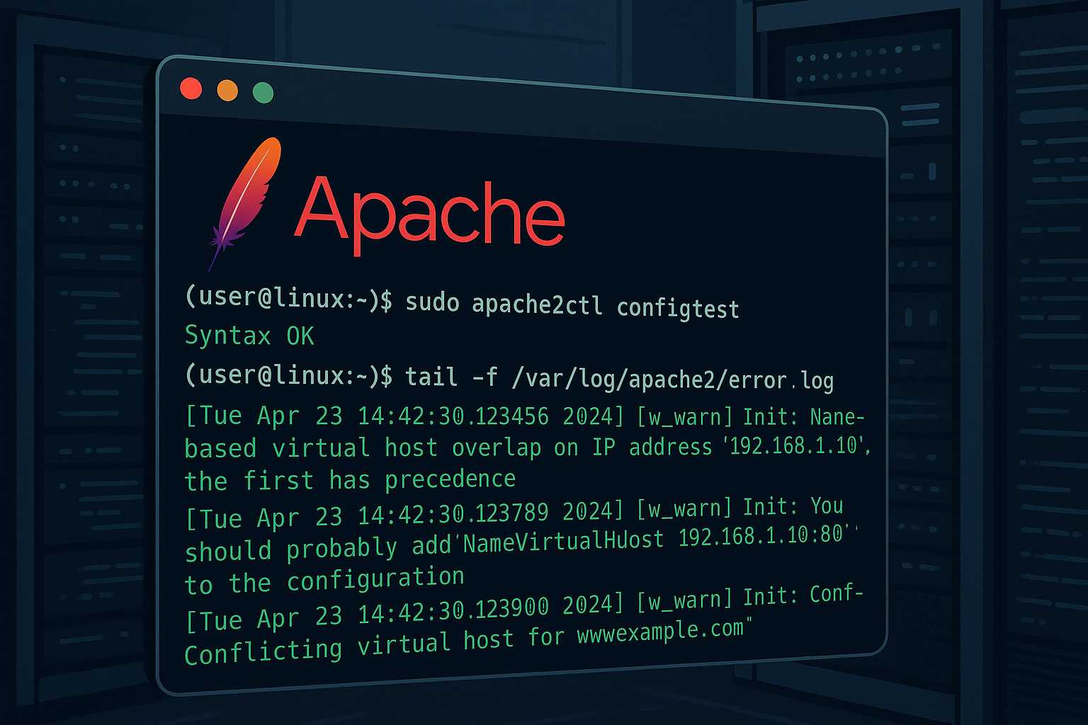 Debugging Apache Virtual Host Issues from the Command Line