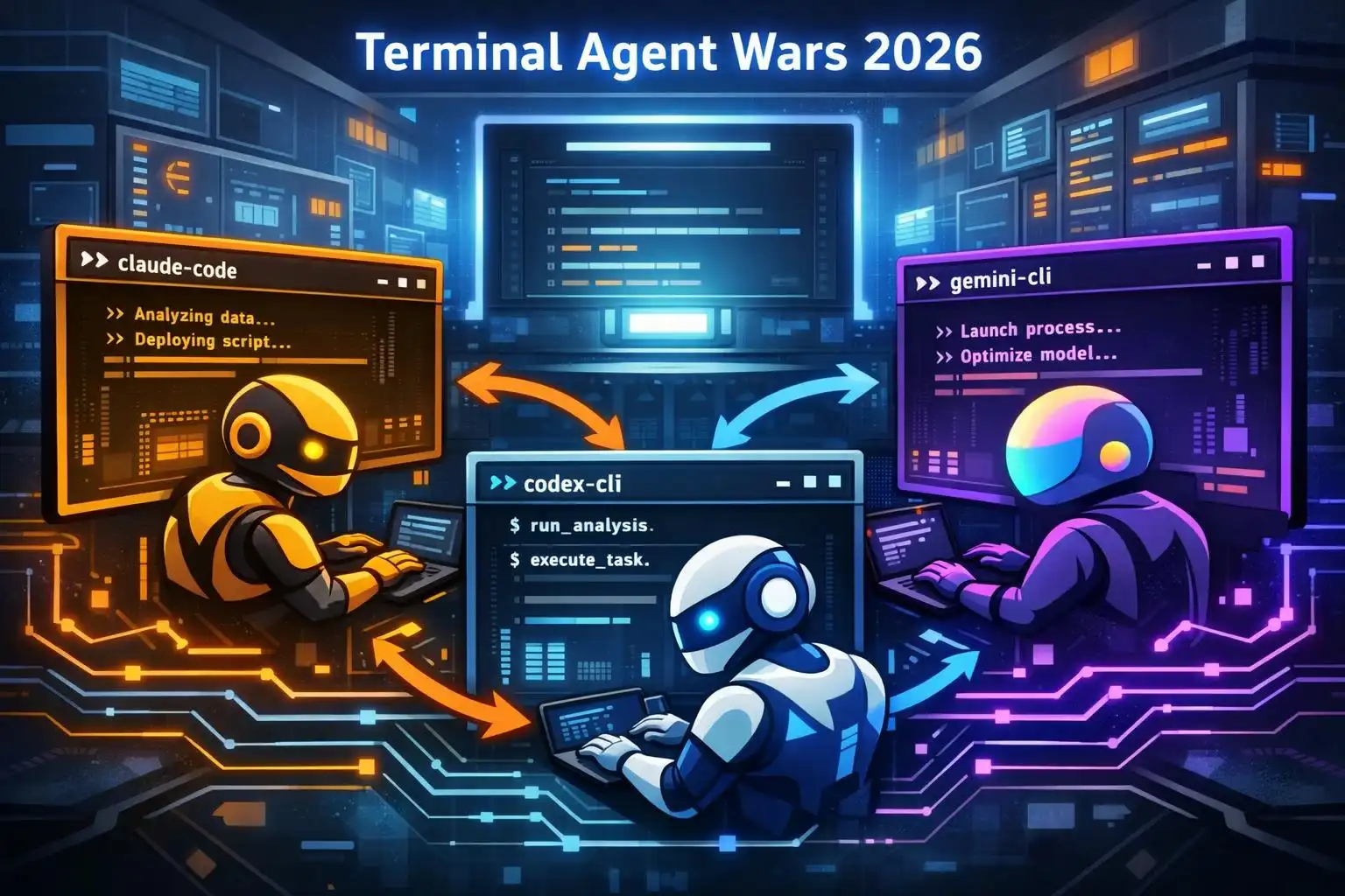 Terminal agent wars in 2026: Claude Code vs Codex vs Gemini CLI — how to choose and wire them together
