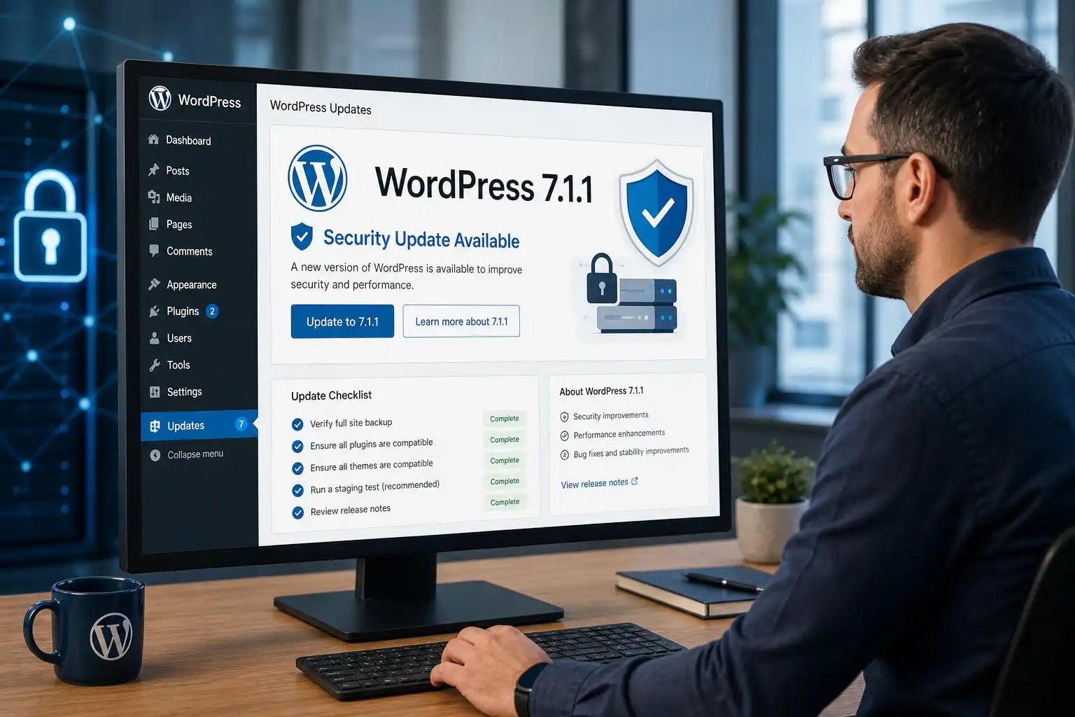 WordPress 7.1.1 Is a Security Update: What to Check After Installing It